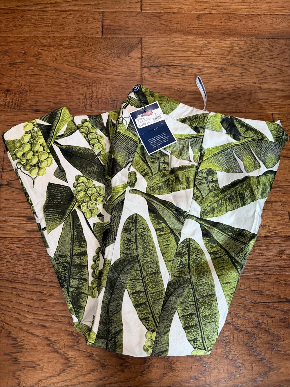 Oscar De La Renta Banana leaf pants NWT